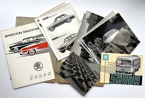 Skoda 1859-1959 Superb rare original 1950s press pack. Brochures, Photos etc. - Picture 1 of 12