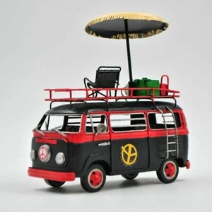 Jayland Negro y Rojo Dos Tonos Clásico Decorativo Autobús 1/24 Diecast Microbus - Imagen 1 de 4