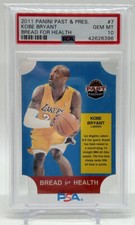 Kobe Bryant 2011-12 Panini Past & Present Bread For Health #7 Gem Mint PSA 10!