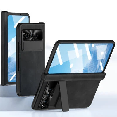 适用于谷歌 Pixle 折叠铰链全机身保护壳 带屏幕保护膜 支架 + 笔 — 第 1/4 张图片