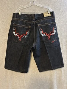Vintage Coogi Australia Back Denim Jean Shorts Mens Sz 38 Tagged 40 Embroidered - Picture 1 of 15