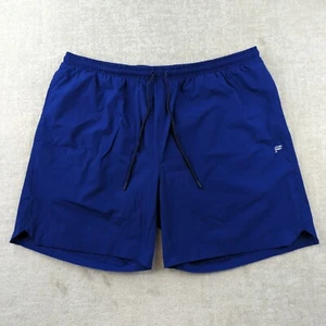 Fabletics Shorts Mens 2XL The Swim Trunk 7 Blue Nylon Stretch Lined Athletic - Picture 1 of 12