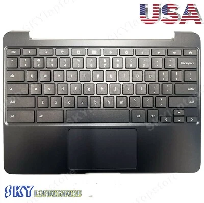 Samsung Chromebook XE500C13 Laptop Black Palmrest Keyboard & Touchpad US - Image 1 of 2