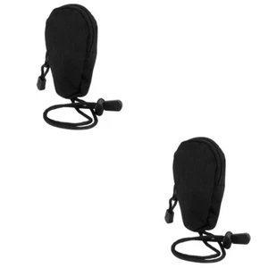 2 Pack Outdoor Coin Wallet Travel Key Pouch with Built-in Ring Change Purse Bag - Picture 1 of 12