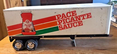 Vintage Nylint Pace Picante Sauce Semi Truck 18 Wheeler Trailer Pressed Steel - Image 1 of 4