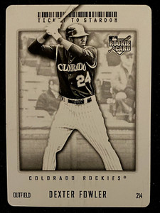 2009 Topps Ticket to Stardom Dexter Fowler #214 RC Black Printing Plate 1/1 !!!