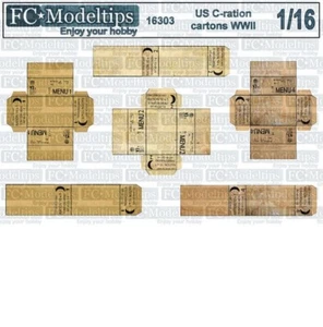 Cajas de ración C modelo FC Trend 1/16 Segunda Guerra Mundial EE. UU. - Imagen 1 de 1