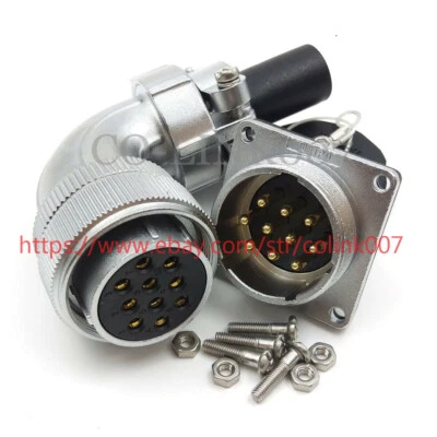 WEIPU 10Pin Aviation Connector,WS28 Bulkhead Industrial Power Connector 500V 25A - Image 1 of 4