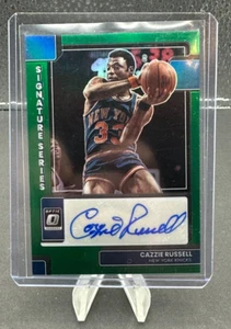 2022-23 CAZZIE RUSSELL Panini Donruss Optic Signature Series Green Prizm Auto SP - Foto 1 di 2
