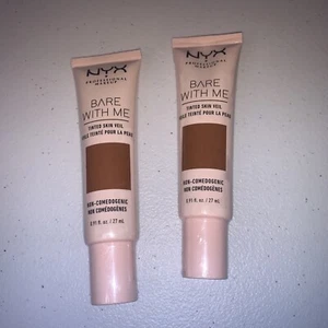 NYX Makeup Bare With Me Tinted Skin Veil BWMSV10 Deep Mocha X2 Free Shipping - Picture 1 of 2