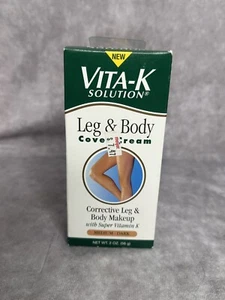 Discontinued Vita-K Leg And Body Cover Up Cream Makeup Medium Dark Vein Cover Up - Picture 1 of 4