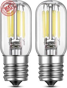 2 Pack LED Microwave Light Bulbs under Hood 110V 4W, E17 Base LED Light Bulb for - Picture 1 of 12
