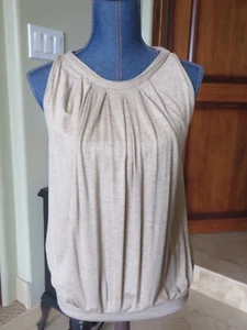 Max Studio Damen ärmelloses Strickoberteil hellbraun Gr. M Neu ohne Etikett - Bild 1 von 13
