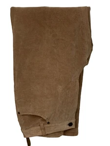 Chadwick's Leather Pants Women's Size 8p Beige Flat Front Straight Vintage VTG - Picture 1 of 7