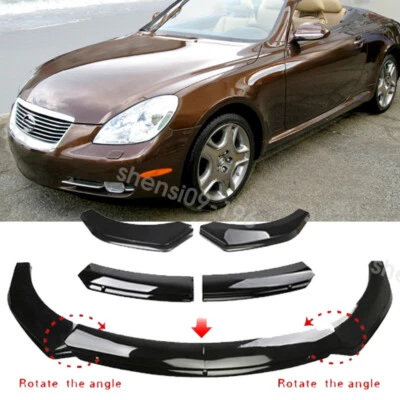 Black Front Bumper Lip Splitter Spoiler Body Kit For Lexus SC300 SC400 SC430 Foto 1 de 4