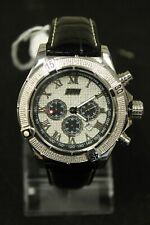 JPM 962 Stainless Steel Chronograph Men's Watch W/Diamond Chips  (50184)