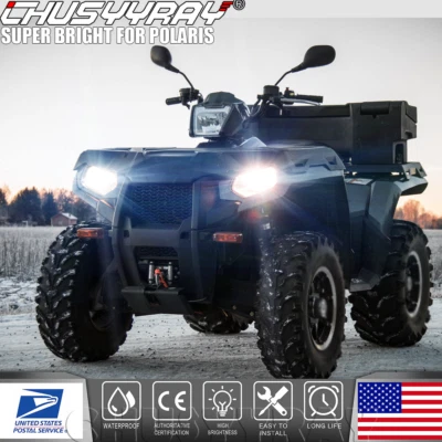 2x 160W Bombillas LED Faros Para Polaris Sportsman 500 550 570 600 700 800 850 XP Foto 1 de 4