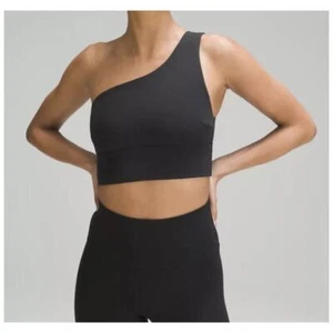 Lululemon Black Align Asymmetrical Yoga Bra Women’s size 6 A/B - Picture 1 of 3