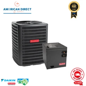 4 Ton Goodman 14.3 SEER2 R 32 AC Condenser & Coil Upflow/Downflow - Picture 1 of 6