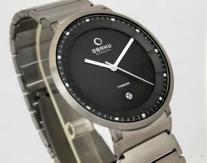 OBAKU Dinamarca reloj para hombres titanio macizo deportivo V147GTJST muy ligero 42 mm - Imagen 1 de 6