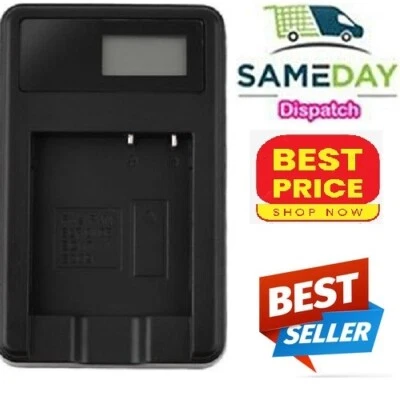 Nuevo cargador de batería de cámara con pantalla LCD para BCK7 DMC-FH2 FH4 FH5 FH6 FH7 FH8 UZ Foto 1 de 4