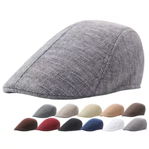 Cappello da uomo edera in cotone massello cappello piatto Newsboy Gatsby golf tassista da guida - Foto 1 di 30