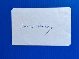 DENIS HEALEY - LATE GREAT LABOUR MP - EXCELLENT SIGNED WHITE CARD - Picture 1 of 1