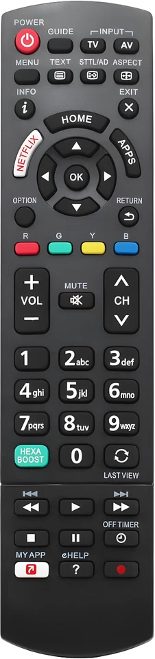 CEREPROS Exact Replacement TV Remote Control for All Panasonic TV Models