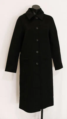 Abrigo para mujer Banana Republic reversible doble cara mezcla de lana CD4 negro/gris XS Foto 1 de 4