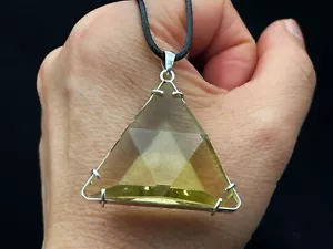 Colgante de cristal de cuarzo de citrino natural estrella de David E105518 - Imagen 1 de 6