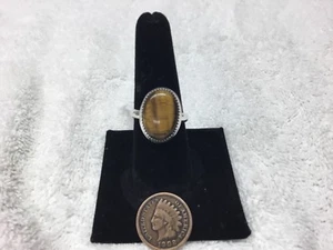 ANILLO OJO DE TIGRE talla 81/4 - Imagen 1 de 4
