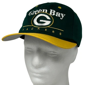 Vintage 90s Green Bay Packers Hat Cap Green Twins Enterprise NFL Snapback - Bild 1 von 10