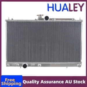 2Row Aluminum Radiator For Mitsubishi EVO7 EVO8 EVO9 EVO 7 8 9 2001-2007 MT - Picture 1 of 7