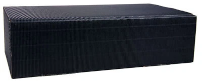 Geschenkbox Geschenkverpackung für 2 Flaschen Wein, schwarz, 1 Stück - Bild 1 von 4