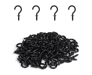 100 Pcs 1/2 Inch Mini Ceiling Screw-In Hooks for Jewelry Crafts Key Caps Plants - Picture 1 of 8