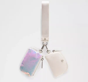 NEW Lululemon Dual Pouch Wristlet - Iridescent/Bone - Picture 1 of 7