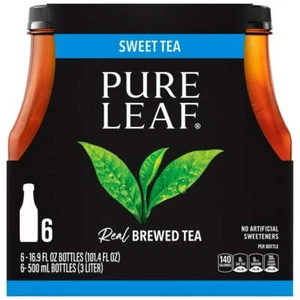Pure Leaf Sweet Tea Iced Tea, Bottled Tea Drink, 16.9 fl oz, 6 Pack Bottles - Picture 1 of 6