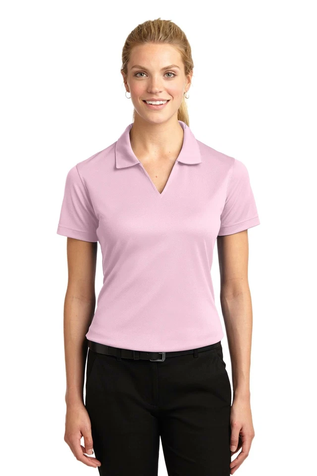 Polo L469 Sport-Tek Dri-Mesh cuello en V para mujer Foto 1 de 1