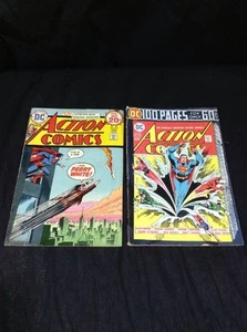 Action Comics #436 #437 Superman Green Arrow Matt Savage The Flash   - Picture 1 of 6