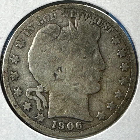 1906-S 50C Barber Half Dollar (75103) Cover