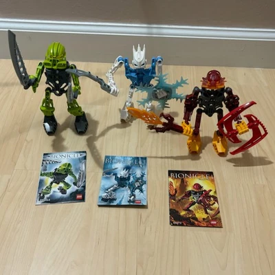 Lego Bionicle Lote 8944, 8973, 8976 Tanma, Metus y Raanu 100% Completo con Manual Foto 1 de 4