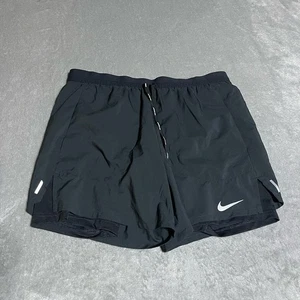 Nike Flex Stride Running Shorts Mens Large Dri Fit Black Lined Running Active - Picture 1 of 6