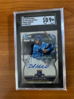 2023 Bowman Draft Blake Mitchell Chrome Auto 1st Prospect #CDA-BMI Royals Auto - Image 1 of 2