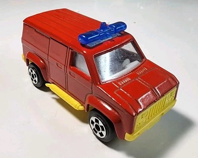NOREV Pick Up Mini Jet Red Van Fire Brigade 1/64 Diecast/Plastic France - Image 1 of 4