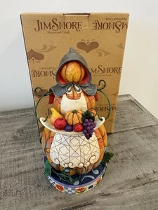 Jim Shore Retired Lady Pumpkin Pilgrim Feast On Goodness Heartwood Creek & Box - Picture 1 of 12