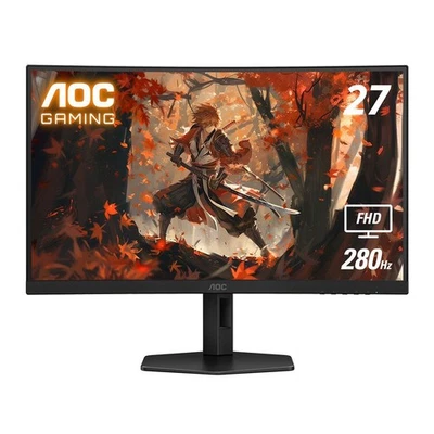 AOC C27G4ZX 27" Full HD (1920 x 1080) 280Hz Curved Screen Gaming Monitor - Image 1 of 4