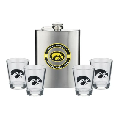 Licencia Oficial NCAA - Frasco de Logotipo de Equipo de Acero Inoxidable de la Universidad de Iowa... Foto 1 de 4