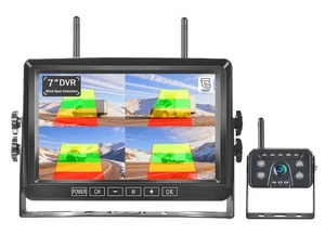 Wireless RV 1080P Backup Camera System for Trailer Truck Camper 7'' HD  Monitor - Picture 1 of 14