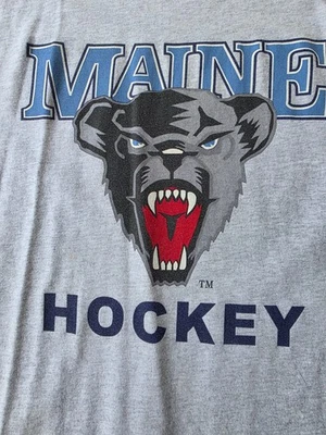 Maine Hockey Bears University of Maine T Shirt Large Frank Doyle Autograph - Image 1 of 4