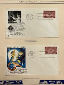 US FDCs #1002 Fluegel & ArtCraft 1951 75th Anniversary American Chemical Society - Picture 1 of 3